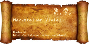 Marksteiner Vivien névjegykártya